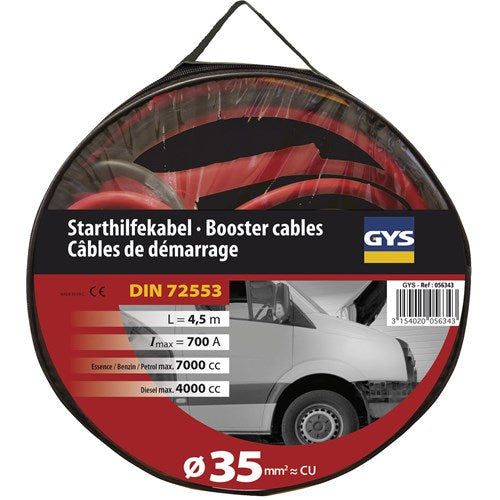 apukäynnistyskaapelit 700 A-2x4,5 m-Ø35 mm²