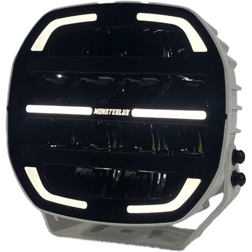 Monsterlux Core 7 led lisävalo pyöreä 7" valkoinenrunko