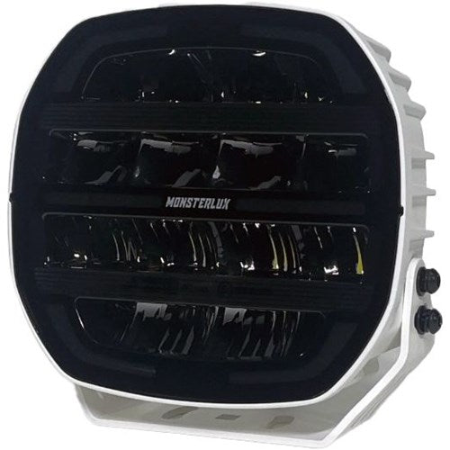 Monsterlux Core 7 led lisävalo pyöreä 7" valkoinenrunko