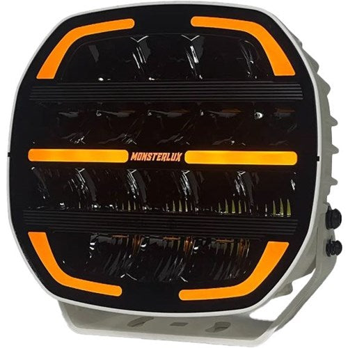 Monsterlux Core 9 led lisävalo pyöreä 9" valkoinenrunko