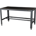 JBM teräsrunkoinen työpöytä puutasolla 1565 x 770 x 890mm