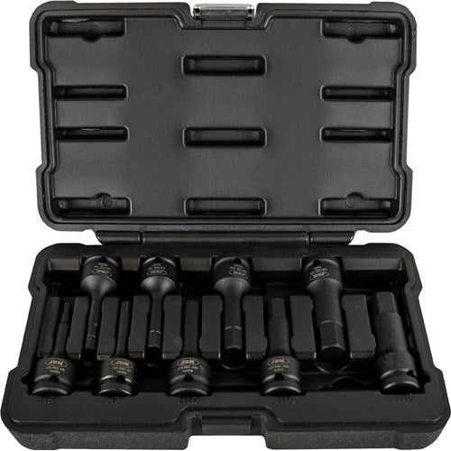 JBM 1/2" pitkä kuusiokolo voimakärkihylsysarja 5-19mm, 78mm