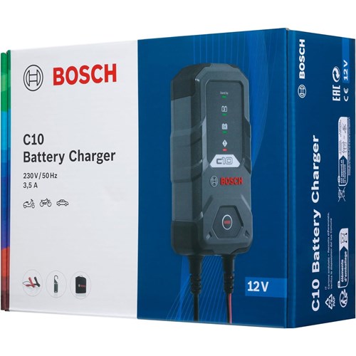 Bosch akkulaturi C10 12V 3,5A latausvirta