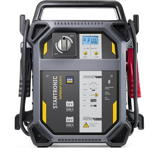 GYS STARTRONIC SUPERCAP Akuton superkondensaattori apukäynnistin 12v 1050a / 24v 880a