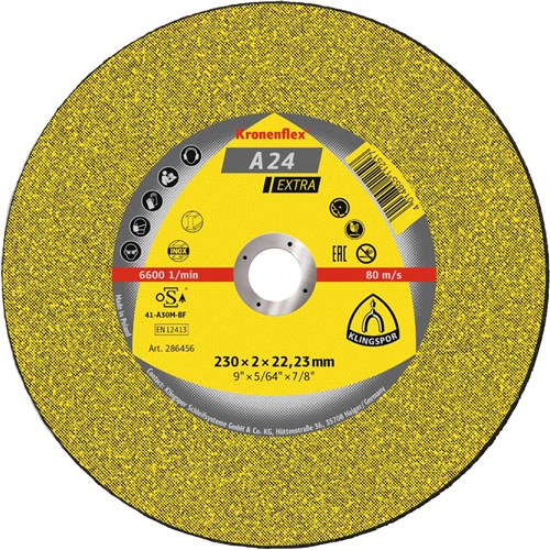 Klingspor A 24 EX katkaisulaikka 230x2x22,23mm. 25KPL/PKT
