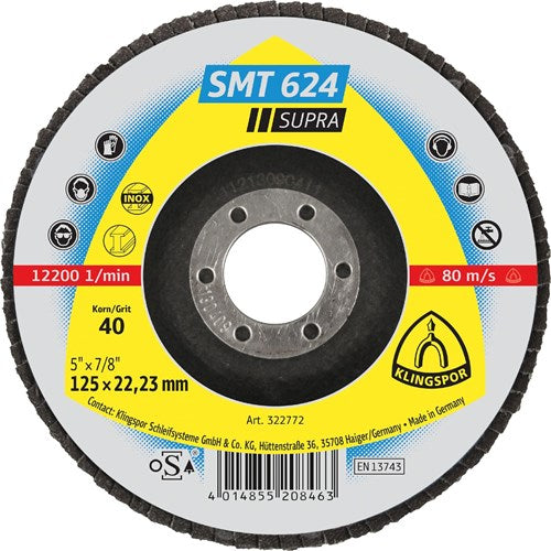 Klingspor SMT 624 lamellilaikka 125x22,23mm 40. 10KPL/PKT