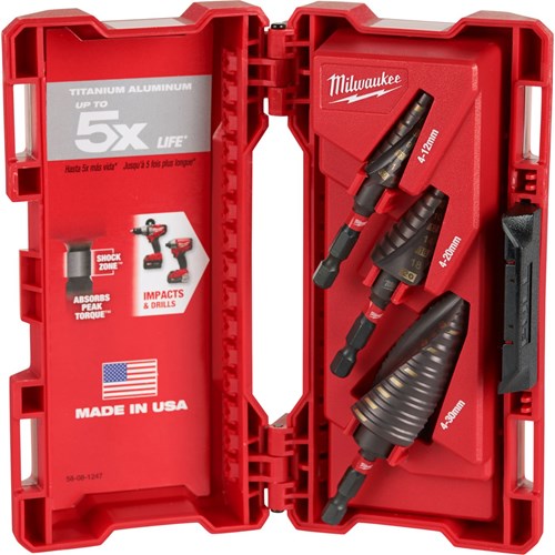 Milwaukee Shockwave™ Impact Duty™ porrasporanteräsarja 4-30mm 3 osaa