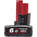 Milwaukee M12 B6 akku 6,0 Ah