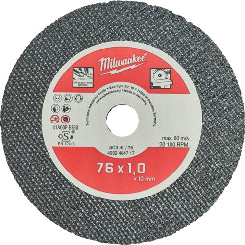 Milwaukee katkaisulaikka 76x1x10mm 5kpl/pkt