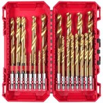 Milwaukee red hex - shockwave™ hss-tin poranteräsarja 2-13mm 25 osaa