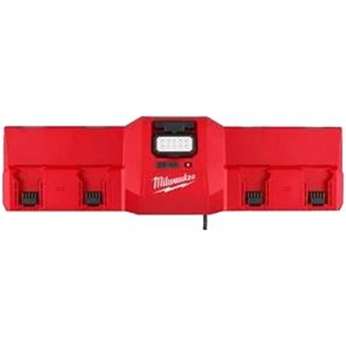 Milwaukee m12-18 gbc4 nelipaikkainen akkulaturi valolla 450lm
