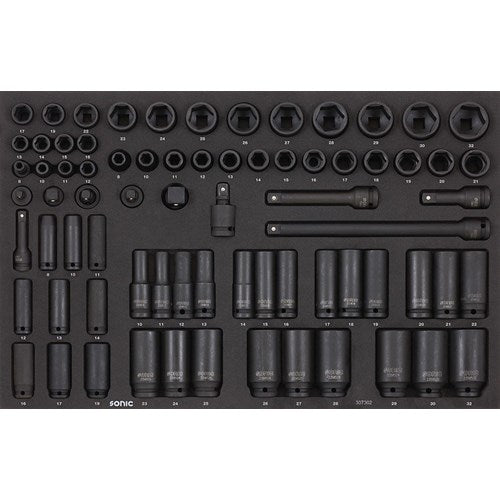 Sonic S9 NEXT työkaluvaunu työkaluilla 363 osaa + 1/2" voimahylsysarja 73 osaa