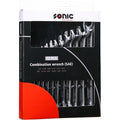 Sonic SAE kiintolenkkiavainsarja 1/4" - 15/16", 12 osaa