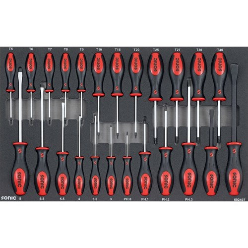 Sonic S9 NEXT työkaluvaunu työkaluilla 363 osaa + 1/2" voimahylsysarja 73 osaa