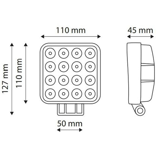TT led työvalo 48W 3400LM 12/24V