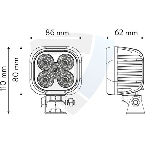 TT black series led työvalo 50W 4000LM DT-liitin