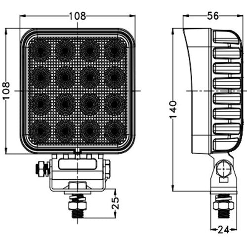 TT black series led työvalo 64W 5120LM DT-LIITIN