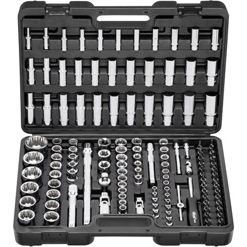 Vigor 1/4"+3/8"+1/2" e-torx- ja hylsysarja 133 osaa