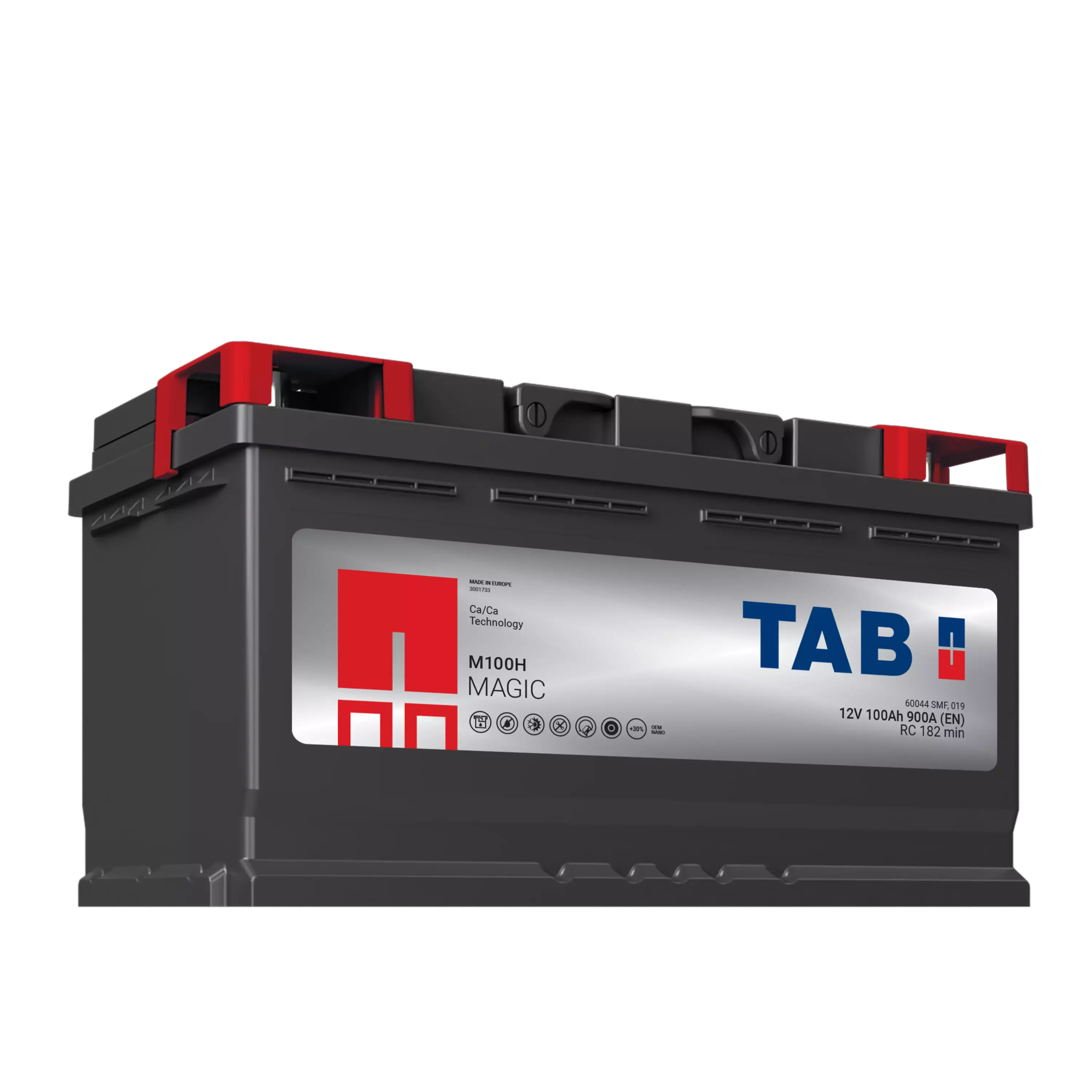 TAB käynnistysakku Magic M100H 12V 100Ah 900A(EN) 353x175x190 - + (1000703)