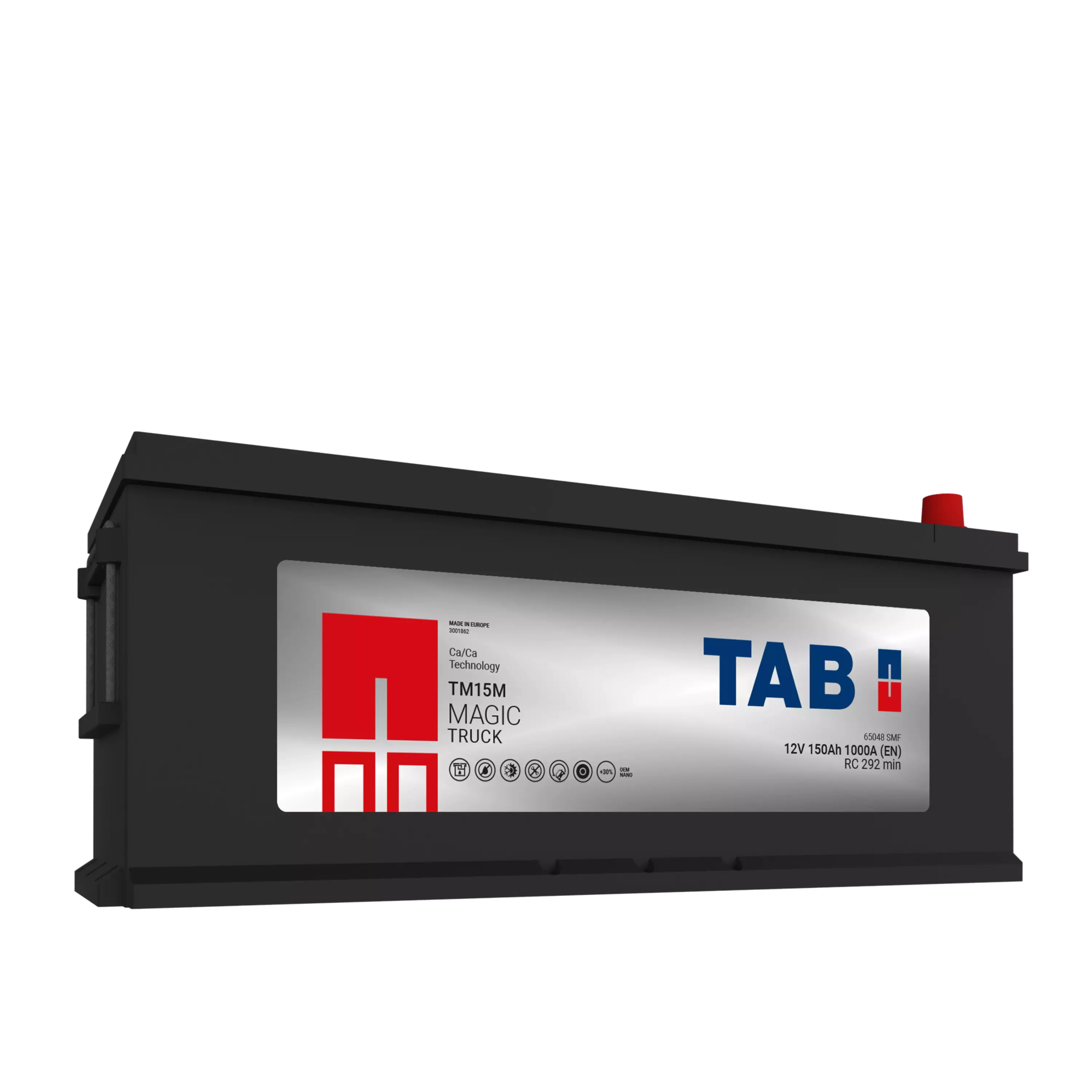 TAB käynnistysakku Magic TM15M 12V 150Ah 1000A(EN) 509x175x196/223 + - (1000497)