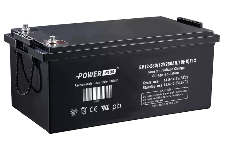 Power Plus Agm-akku 12V 280Ah Deep Cycle 522x266x221/224 Terminal:F12 M8