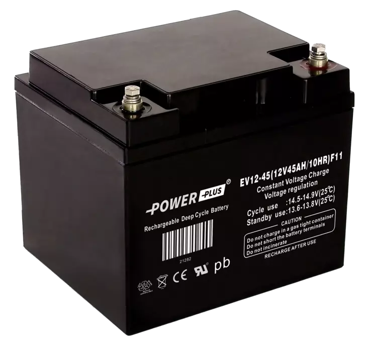 Power Plus Agm-akku 12V 45Ah Deep Cycle 197x165x170/170 Terminal:F11/M6 kierren.