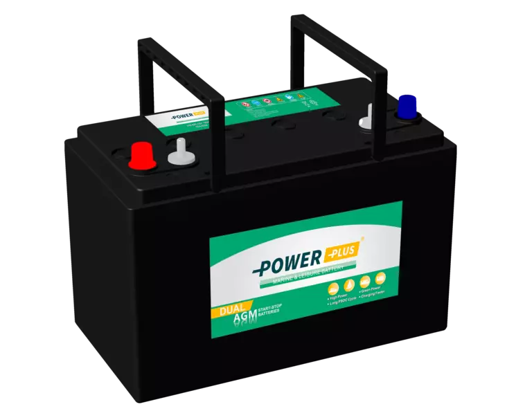 Power Plus Dual AGM 31M-825 12V 105Ah 330x173x212/235 + - 825A CCA