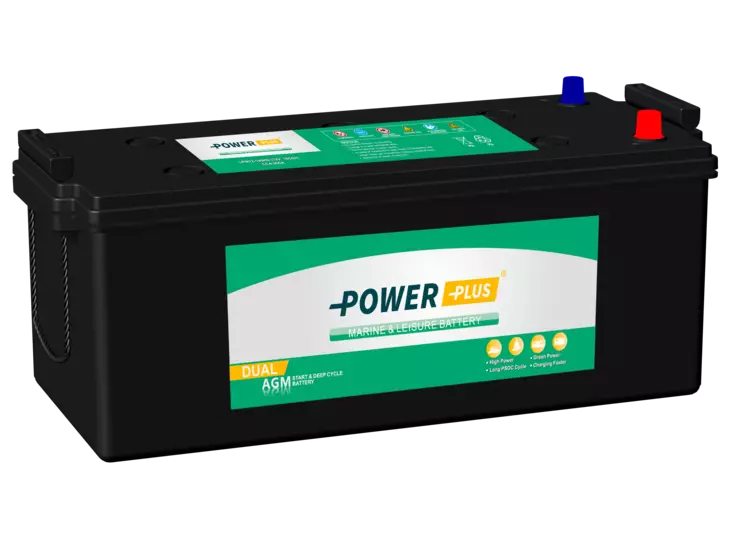 Power Plus Dual AGM LPM12-180HD12V 180Ah 512x222x196/216 + - 900CCA