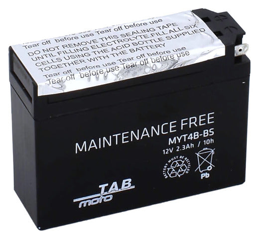 TAB Mp-Akku YT4B-BS/MYT4B-BS 12V 2,3Ah 30A 113x38x85 - + M842 YT4B-BS