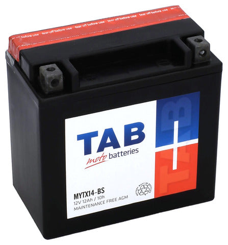 TAB Mp-Akku YTX14-BS/MYTX14-BS 12V 12Ah 200A 152x88x147 + - M847 YTX14-BS