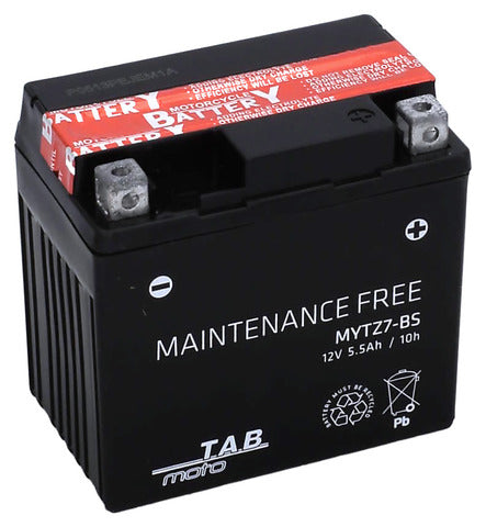 TAB Mp-Akku YTZ7-BS/MYTZ7-BS 12V 5,5Ah 60A 113x70x105 - + M880 YTZ7-BS