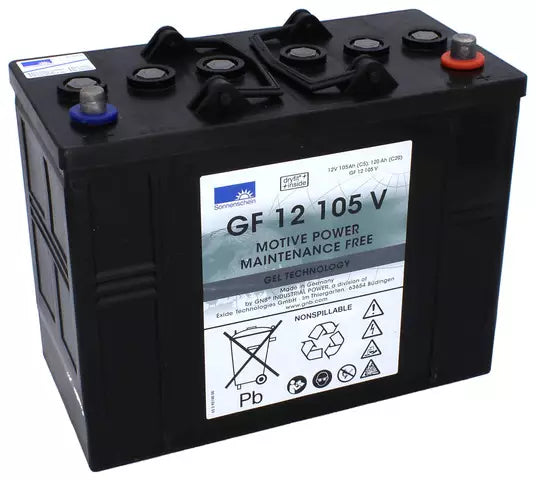 Sonnenschein geeliakku GF12/105 12v105Ah 345x171x284 - + Dryfit