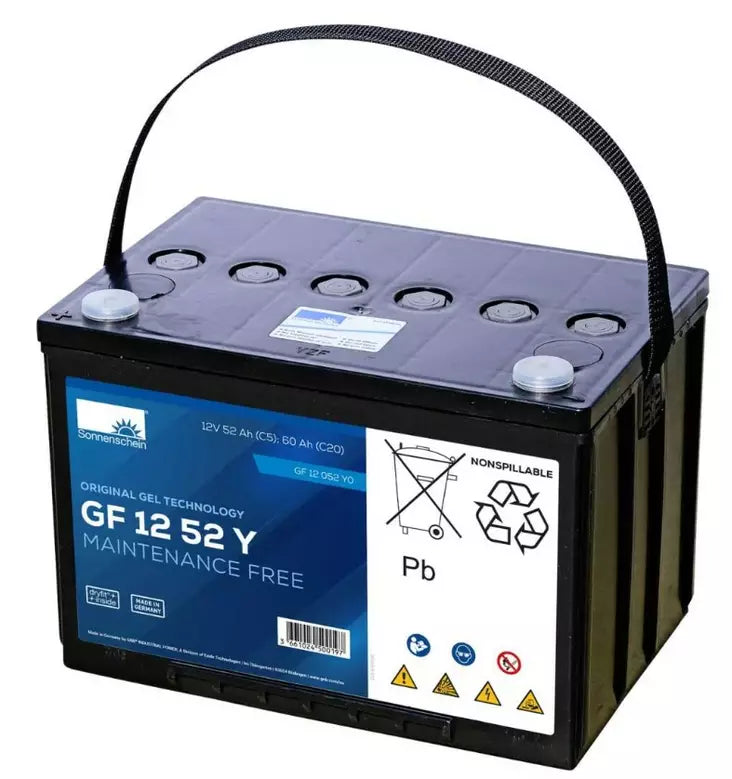 Sonnenschein geeliakku GF12/52Y 12v 60Ah 261x170x178 + - Dryfit