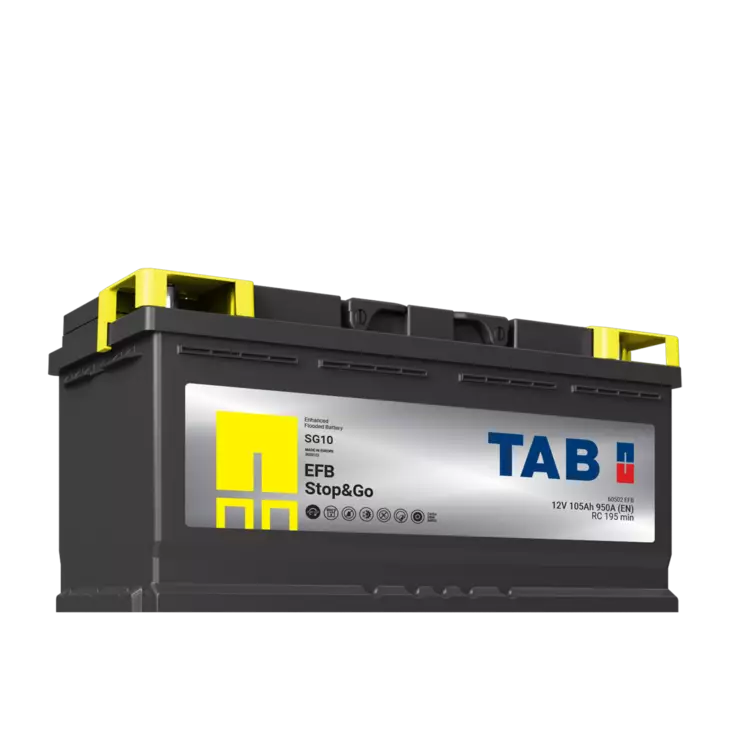 12V 105Ah 950A(EN) TAB EFB SG10 STOP&GO  394x175x190 - + (1030215)
