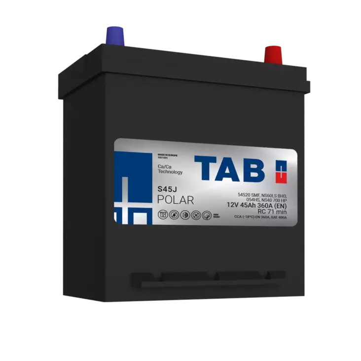 TAB käynnistysakku Polar S S45J 12V 45Ah 360A(EN