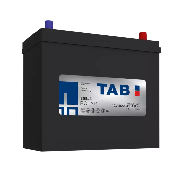 TAB käynnistysakku Polar S S55JA 12V 55Ah 540A(EN