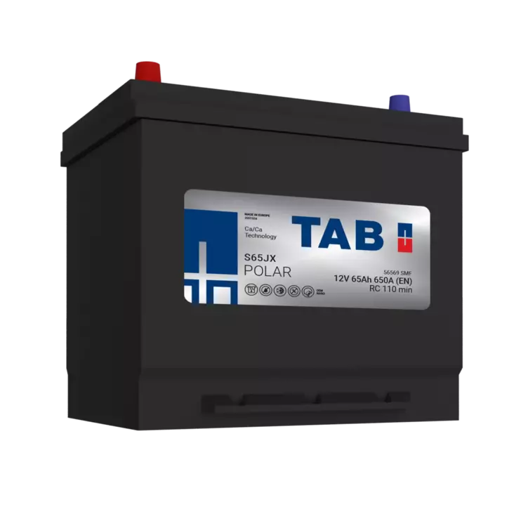 TAB käynnistysakku Polar S S65JX 12V 65Ah 650A(EN