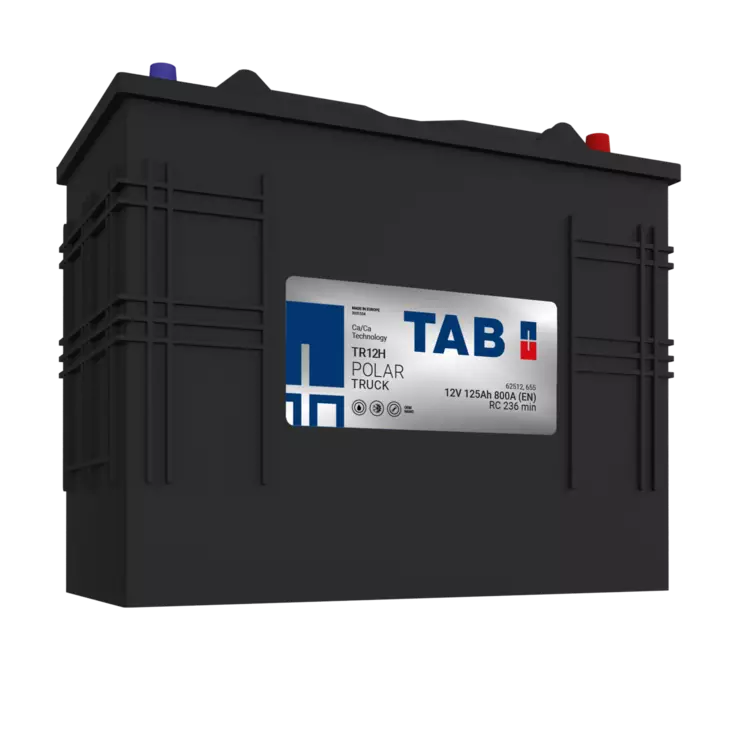 12V 125Ah 800A(EN) TAB käynnistysakku Polar Truck TR12H  345x173x284 - + (1000292)