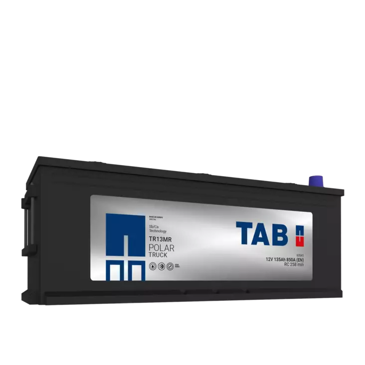 12V 135Ah 850A(EN) TAB käynnistysakku Polar Truck TR13MR  509x175x182/208 - + (1003038)