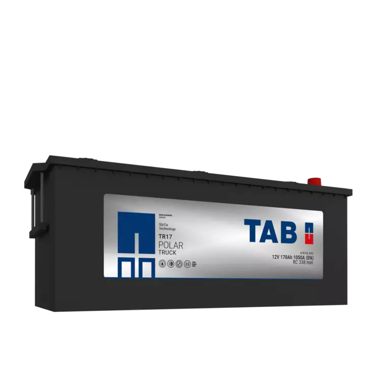 12V 170Ah 1050(EN) TAB käynnistysakku Polar Truck TR17  512x222x194/221 + - (1000479)