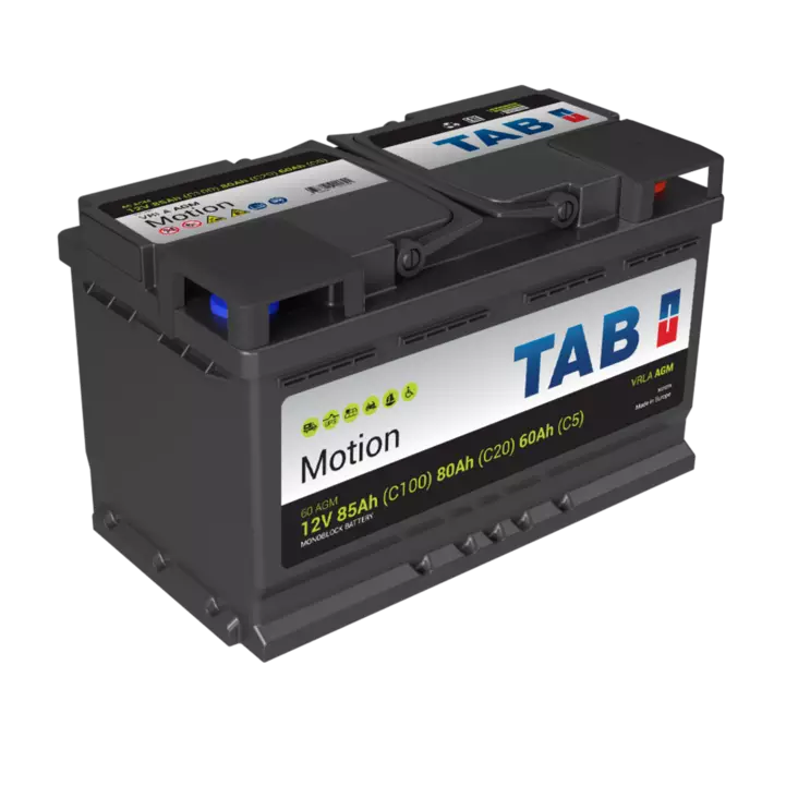 TAB Motion 60 AGM 12v 80AhC20 315x175x190 - + (1000572)
