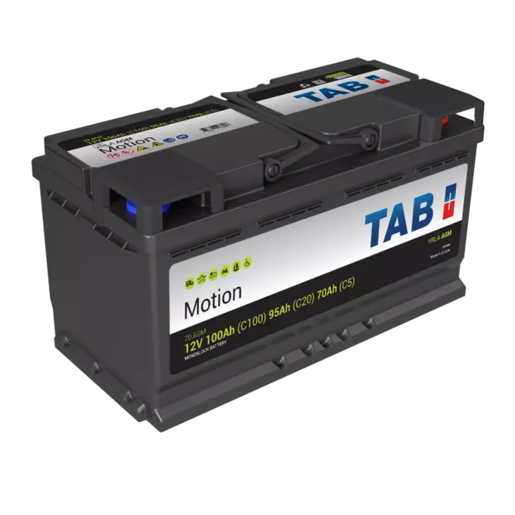 TAB Motion 70 AGM 12v 95AhC20 353x175x190 - + (1000574)