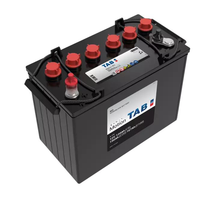12V 150AH/20HRELPT TAB Motion BCI B150   332x183x248/277 Kierretappi