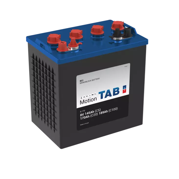 8V 170AH/20HR DT TAB Motion BCI B170  264x183x251/274 Kartionapa+kierretappi