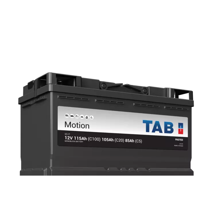 12v 105Ah 85P TAB Motion Pasted 353x175x190 - + Massa. (1000784)