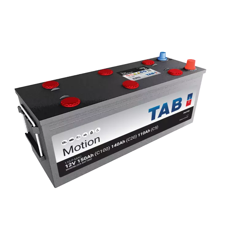 12v 140Ah 110P MAC TAB Motion Pasted 509x175x208 + - Massa. (1000763)
