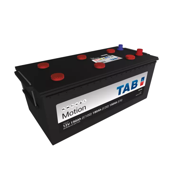 12v 180Ah 150P TAB Motion Pasted 512x223x220 + - Massa. (1000764