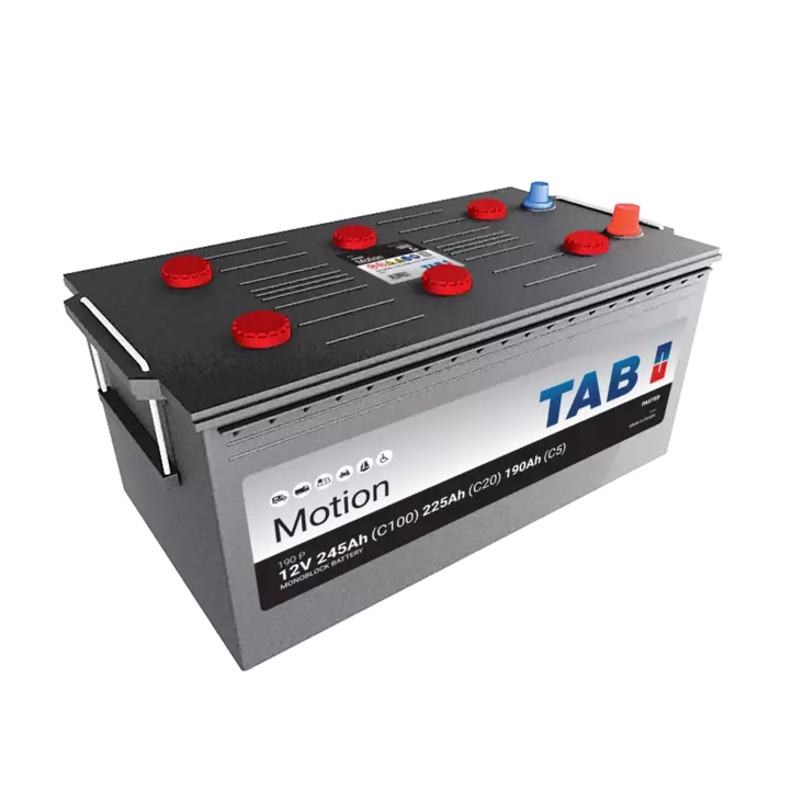12v 225Ah TAB Motion Pasted 190P 518x273x214/240 + - Massa.(1000765)