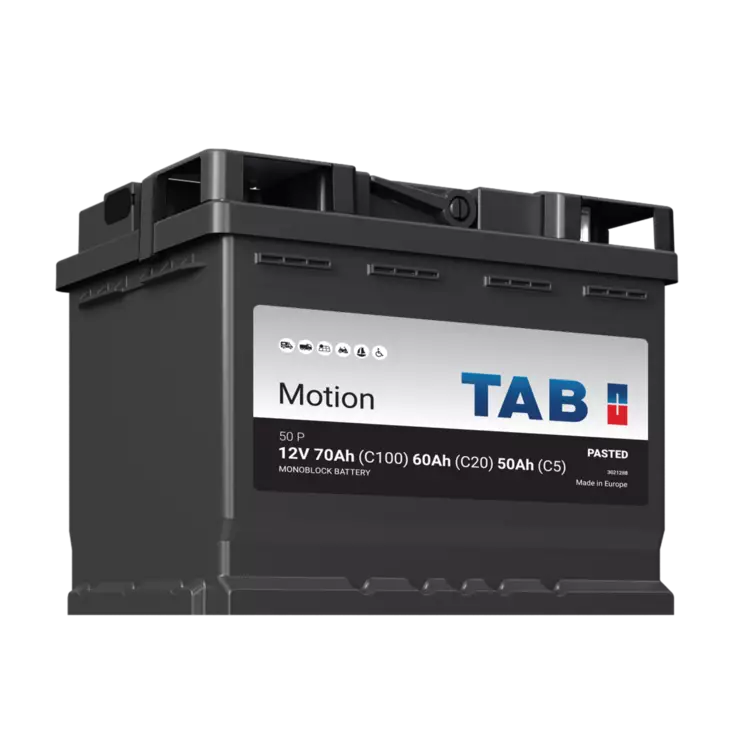 12v 60Ah/c20 TAB Motion Pasted 50 P 242x175x190 - + Massa. (207860)