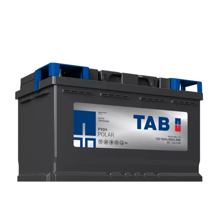 12V 92Ah 800A(EN) TAB Polar P92H  315x175x190 - + (1000888)